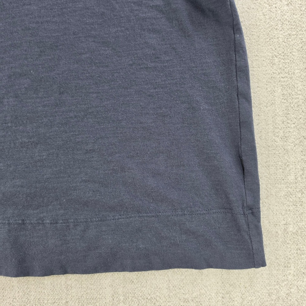 Theory‎ T-Shirt Women Large Blue Short Sleeve Linen Blend Crewneck Tee - Picture 9 of 15